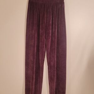 PINK Victoria's Secret Velvet Pants in Deep Pink